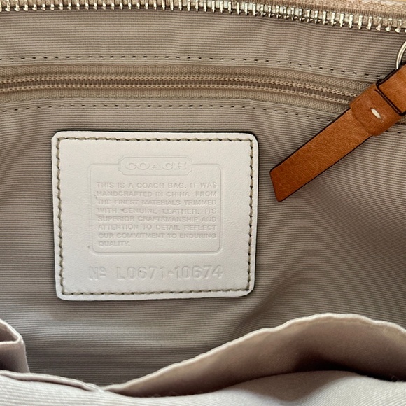 Coach Hampton Scribble Canvas Bag Tote Multicolor Y2K *FLAWED* - Picture 13 of 16